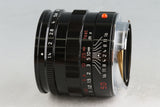 Leica Leitz Summilux-M 50mm F/1.4 Black Paint Lens CLA By Kanto Camera #50385T