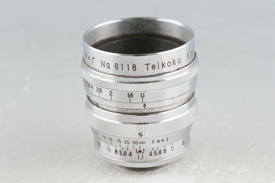 Teikoku Kogaku Zunow Cine 16mm F/1.1 Lens for C-mount #52820E6