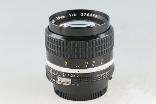 Nikon Nikkor 85mm F/2 Ais Lens #52912A5