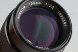 Nikon Nikkor 105mm F/2.5 Ais Lens #53034A5