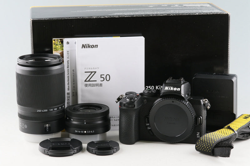 Nikon Z50 + Z DX 16-50mm F/3.5-6.3 VR Lens + Z DX 50-250mm F/4.5-6.3 VR Lens With Box #53040L4