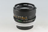 Canon FD 50mm F/1.4 S.S.C. Lens #53114F4