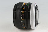 Canon FD 50mm F/1.4 S.S.C. Lens #53114F4