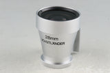 Voigtlander 28mm View Finder With Box #53149F2