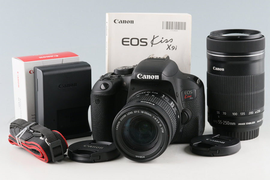 Canon EOS Kiss X9i + EF-S 18-55mm F/4-5.6 IS STM + EF-S 55-250mm F/4-5 –  IROHAS SHOP