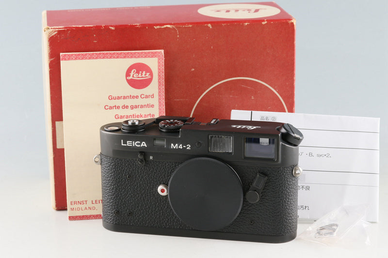 Leica Leitz M4-2 Black 35mm Rangefinder Film Camera With Box #53199L1