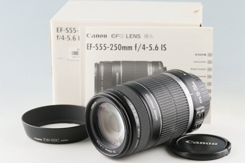 Canon EF-S 55-250mm F/4-5.6 IS Lens With Box #53515L3