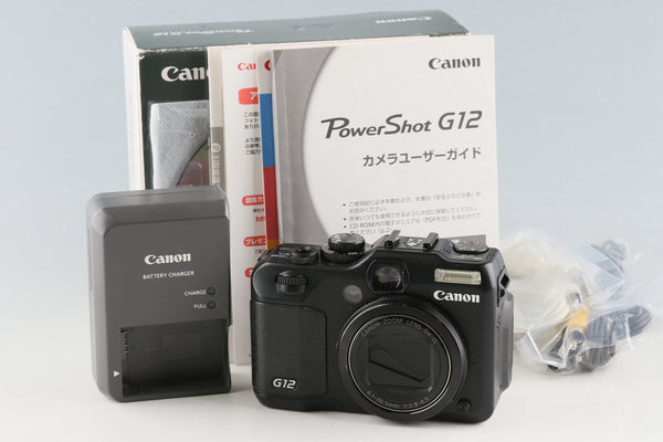 Canon Power Shot G12 Digital Camera With Box #53555L10