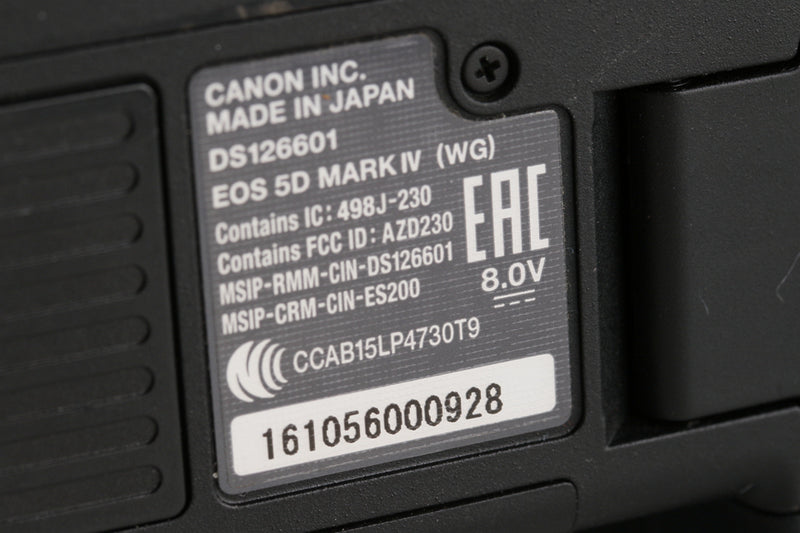 Canon EOS 5D Mark IV Digital SLR Camera #53744F1