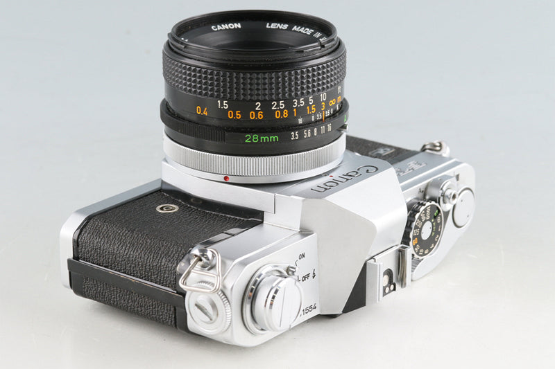 Canon FTb + FD 28mm F/3.5 S.C. Lens #53769G42 – IROHAS SHOP