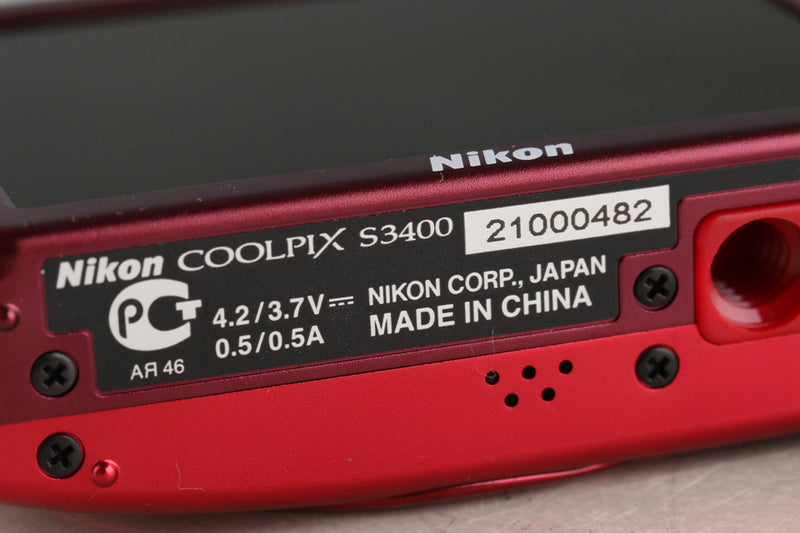 Nikon Coolpix S3400 Digital Camera #54459J