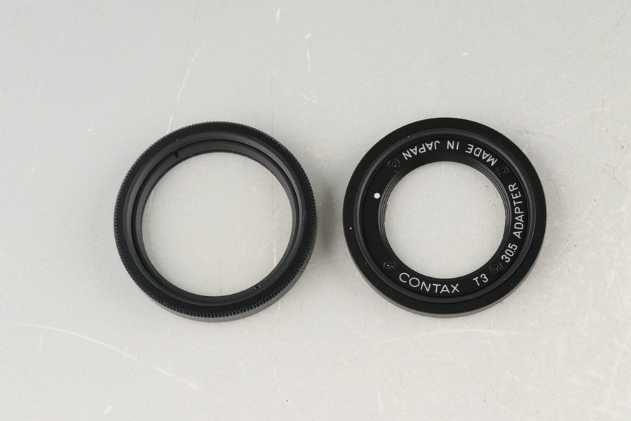 CONTAX T3 ⭐︎美品　アダプター、フィルターセット カビ曇り無し Contax T3 30.5mm Black Adapter + P Filter #54474F2 – IROHAS SHOP