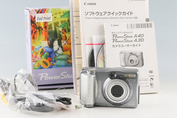 Canon Power Shot A40 Digital Camera With Box #54531L3