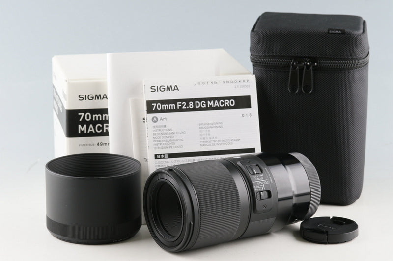 Sigma 70mm F/2.8 DG Macro Art Lens for L-Mount With Box #54629L6