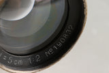 Leica Leitz Summar 50mm F/2 Nickel Lens for Leica L39 #54631T