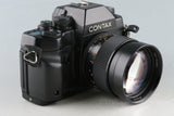 Contax RX + Carl Zeiss Planar T* 85mm F/1.4 AEG Lens #54809E3