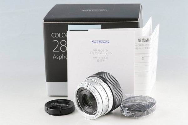 *New* Voigtlander Color-Skopar 28mm F/2.8 Aspherical Type II Lens Silver for Leica M #54845L7