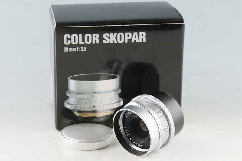 Voigtlander Color-Skopar 28mm F/3.5 Lens Silver for Leica L39 With Box #54906L7