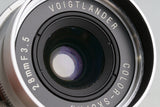 Voigtlander Color-Skopar 28mm F/3.5 Lens Silver for Leica L39 With Box #54906L7