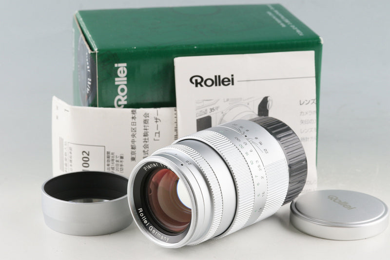 Rollei Planar 80mm F/2.8 HFT Lens for Leica L39 + M Mount Adapter With Box #54933L7