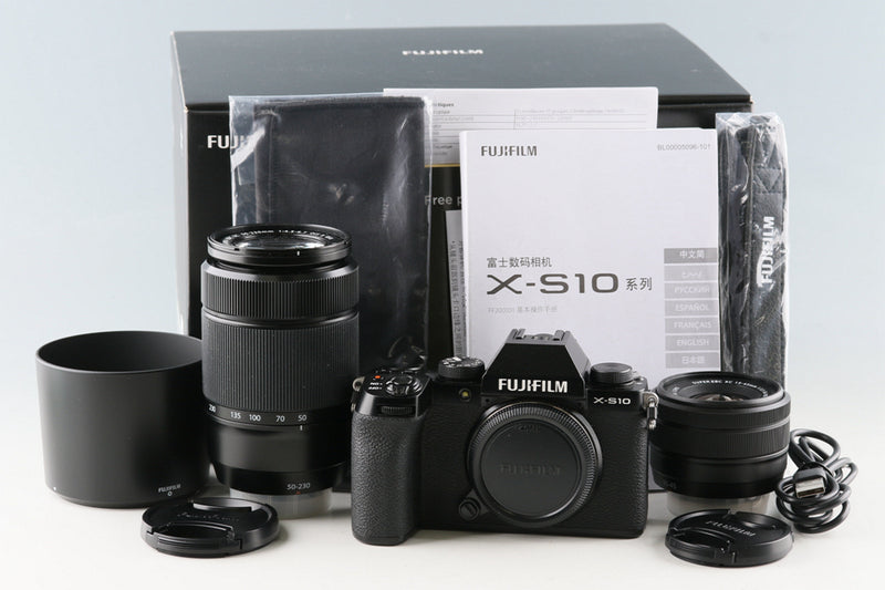 Fujifilm X-S10 + Fujinon Super EBC XC 15-45mm F/3.5-5.6 OIS PZ + XC 50-230mm F/4.5-6.7 OIS II With Box #54955L10