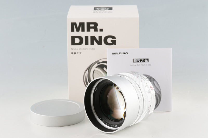 Mr.Ding Noxlux DG 50mm F/1.1 E58 II Silver Lens for Leica M With Box #54973L6