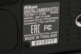 Nikon D750 Digital SLR Camera *Shutter Count:262622 #54994F3