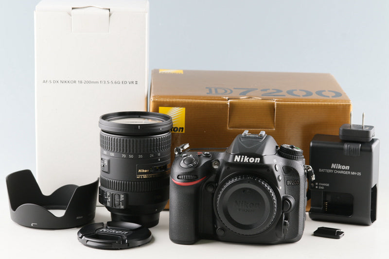 Nikon D7200 + AF-S DX Nikkor 18-200mm F/3.5-5.6G ED VR II Lens With Box *Shutter Count:327 #55072L5