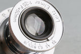 Leica Leitz Elmar 50mm F/3.5 Lens for Leica L39 #55100T