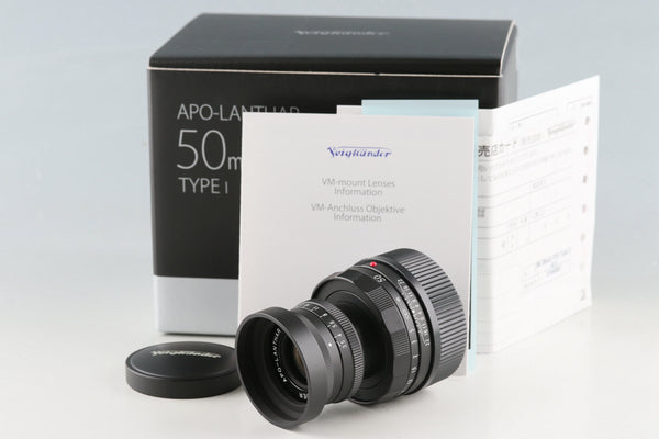 *New* Voigtlander APO-LANTHAR 50mm F/3.5 Type I Lens Black for Leica M With Box #55156L7