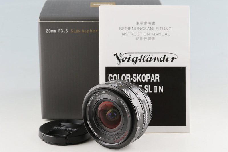 Voigtlander Color-Skopar 20mm F/3.5 SLIIN Aspherical Lens for Nikon F Mount With Box #55382L7