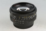 Voigtlander Color-Skopar 20mm F/3.5 SLIIN Aspherical Lens for Nikon F Mount With Box #55382L7