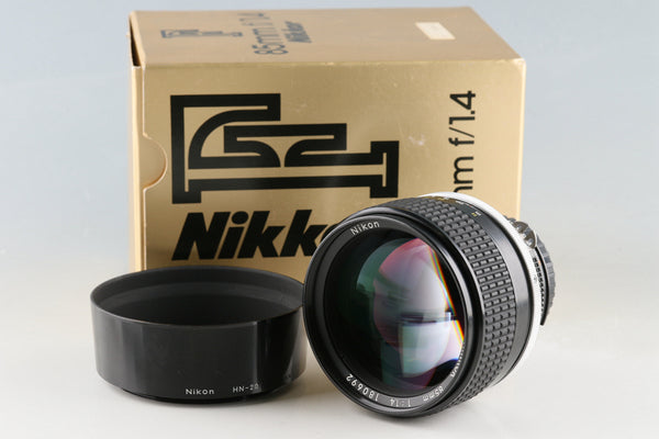 Nikon Nikkor 85mm F/1.4 Ais Lens With Box #55779L4