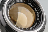 Nikon Nikkor-S Auto 50mm F/1.4 Ai-Modified Lens #55783A3