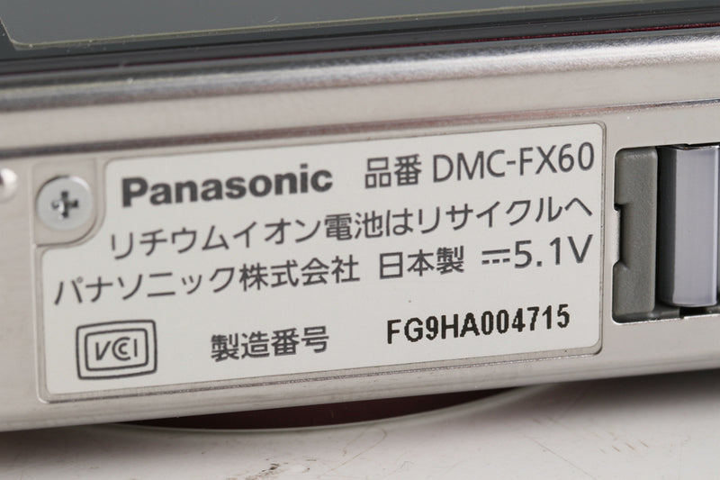 Panasonic Lumix DMC-FX60 Digital Camera With Box *Japanese version only * #55810L9