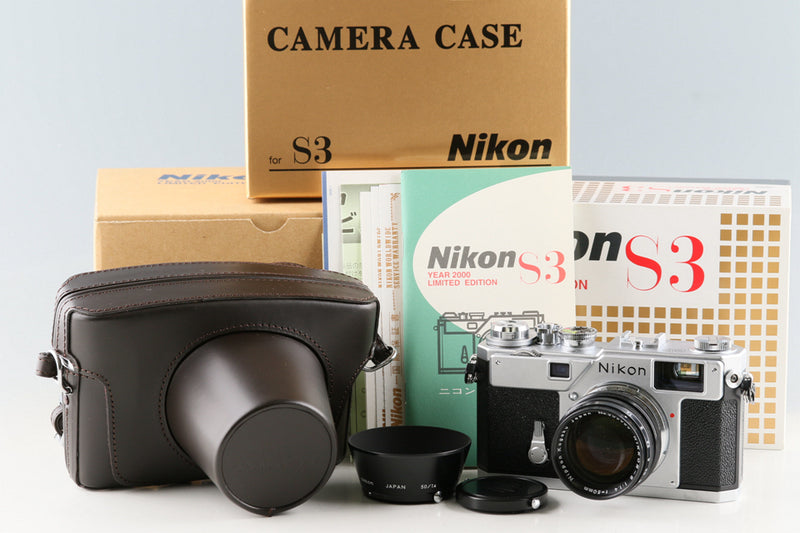 Nikon S3 Year 2000 Limited Edition + Nikkor-S 50mm F/1.4 Lens + Case With Box #55855L10