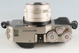 Contax G1 + Carl Zeiss Planar T* 45mm F/2 Lens #55877D5