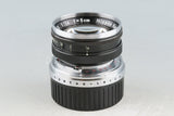 Nikon Nikkor-S 50mm F/1.4 Lens for Nikon S + Leica M Mount Adapter #55926A4