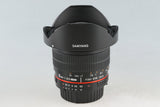 Samyang 8mm F/3.5 FISH-EYE CS II Lens for Nikon F #55928H22