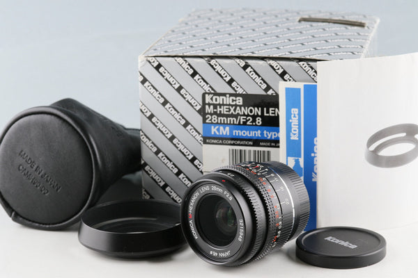 Konica M-Hexanon 28mm F/2.8 Lens for Leica M Mount With Box #55942L7