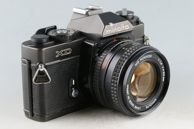 Minolta XD + MD .Rokkor 50mm F/1.4 Lens #55991D5#AUS