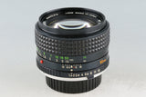 Minolta MC Rokkor-PG 50mm F/1.4 Lens for MD Mount #56032F5