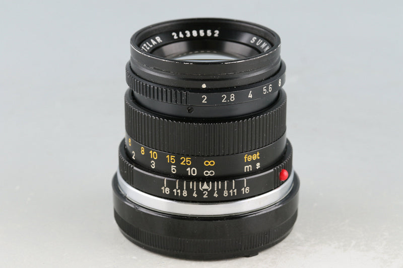 Leica Leitz Summicron 50mm F/2 2nd Black Paint Lens for Leica M #56053T