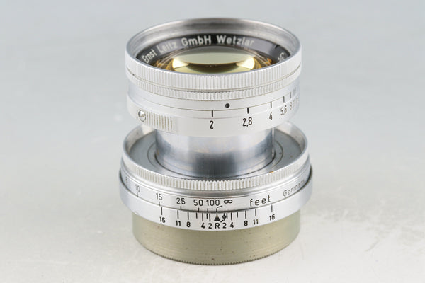 Leica Leitz Summicron 50mm F/2 Radioactive Lens for Leica L39 #56054T