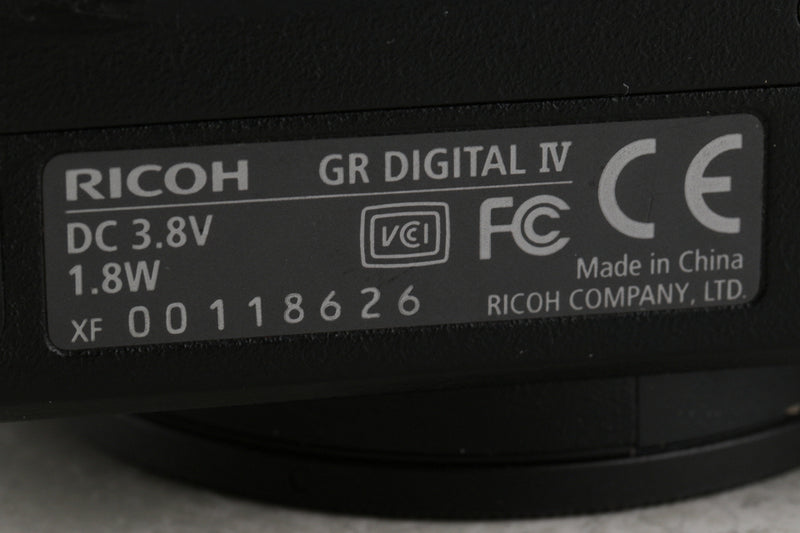 Ricoh GR IV Digital Camera #56067I