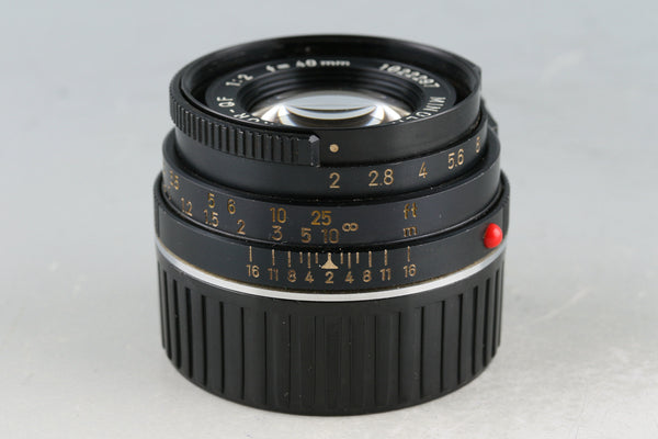 Minolta M-Rokkor-QF 40mm F/2 Lens for Leica M #56631E5