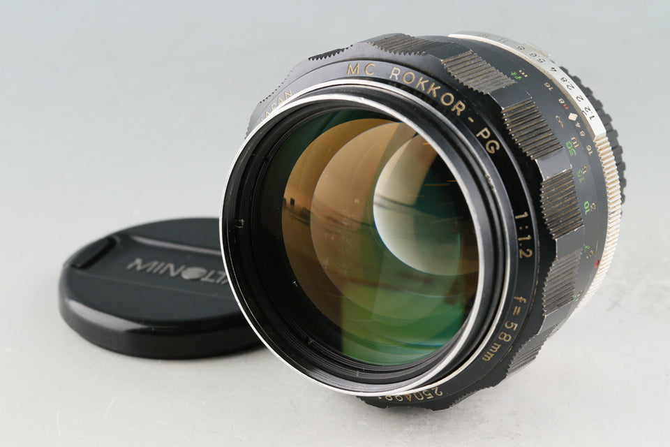 Minolta MC Rokkor-PG 58mm F/1.2 Lens for MD Mount #57452F5