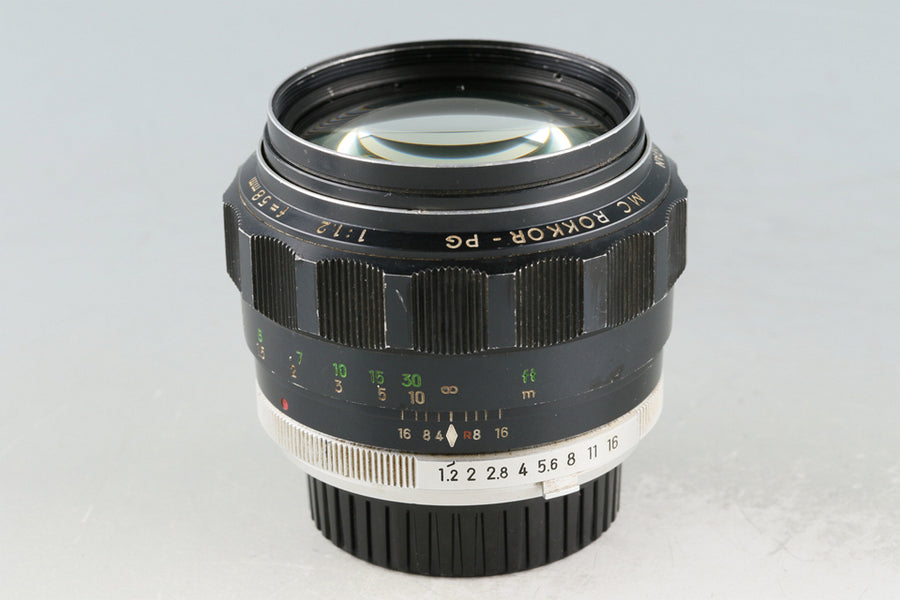 ミノルタ　MC ROKKOR-PG 58mm f/1.2 レンズ Minolta MC Rokkor-PG 58mm f1.2 Lens Full Disassembly - YouTube