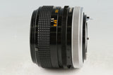 Canon FD 50mm F/1.4 S.S.C. Lens #57862G21