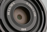 Sony FE 50mm F/2.5 G Lens for Sony E #58391F5